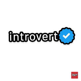 Introvert Sticker