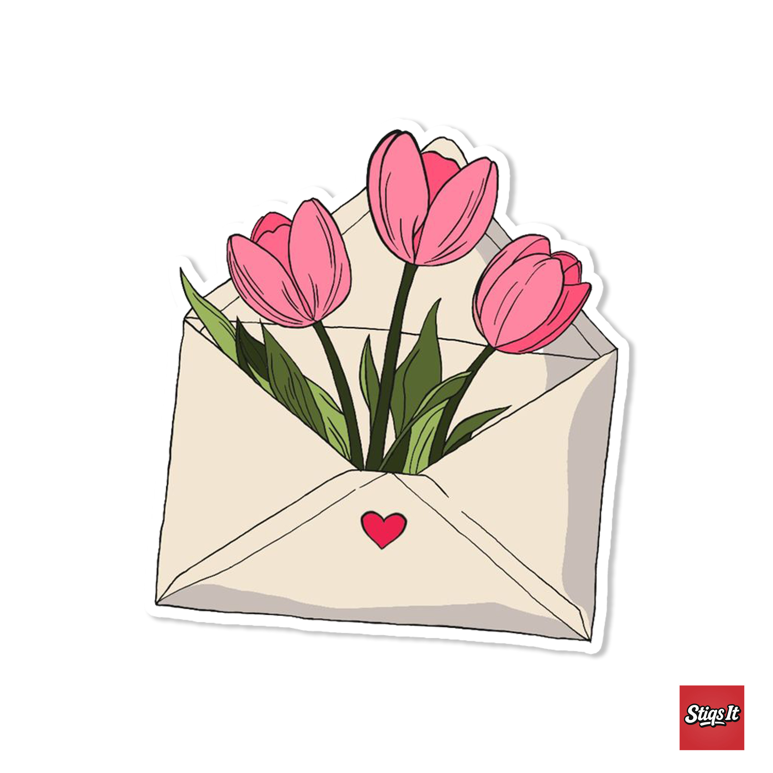 Bloom Mail Sticker