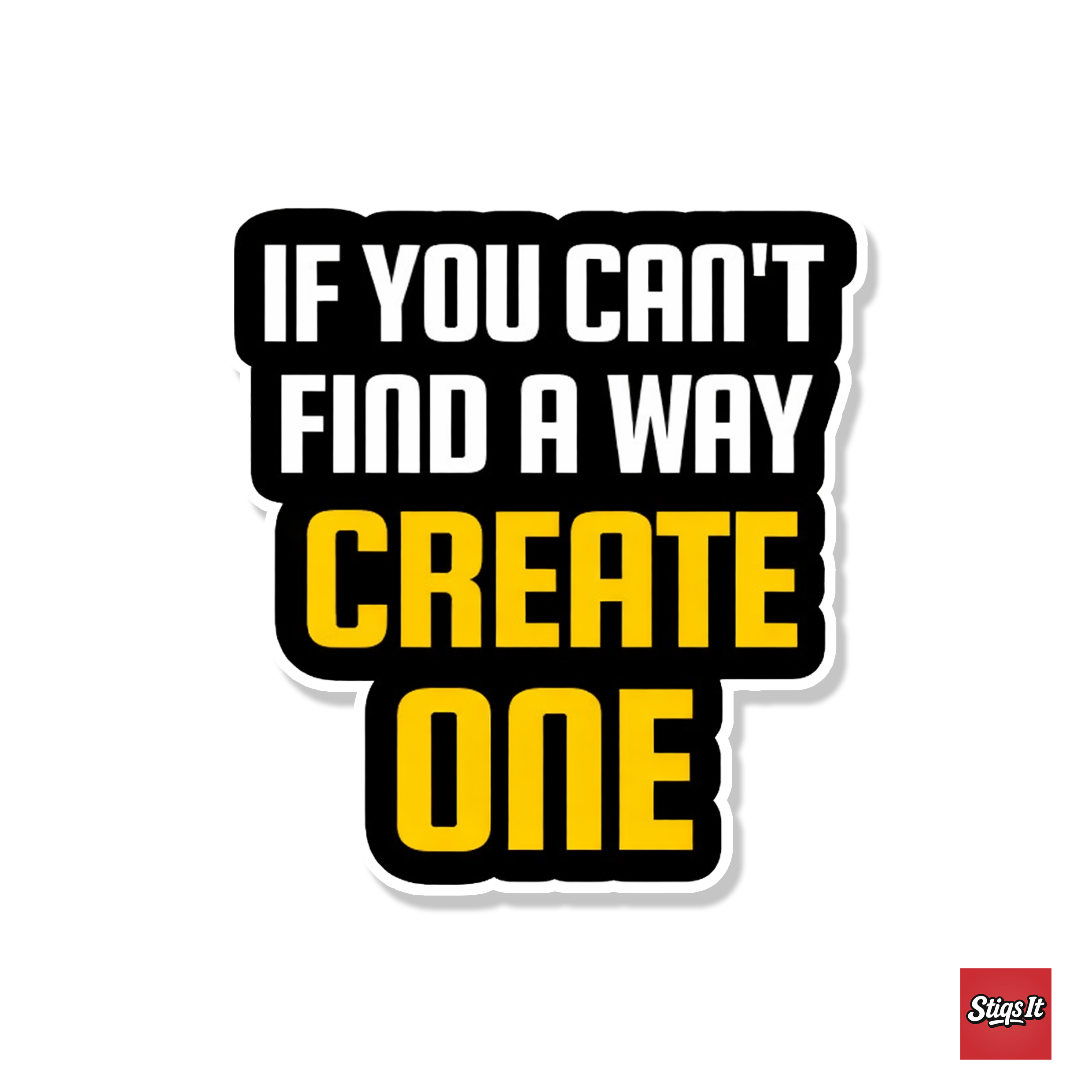 If you cant find a way create on Sticker