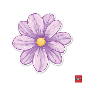 Purple Flower Sticker