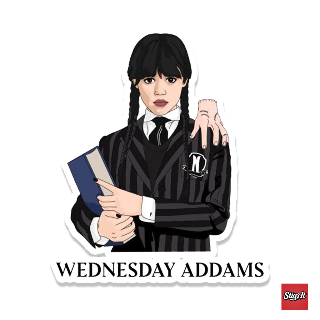 Wednesday Addams Sricker