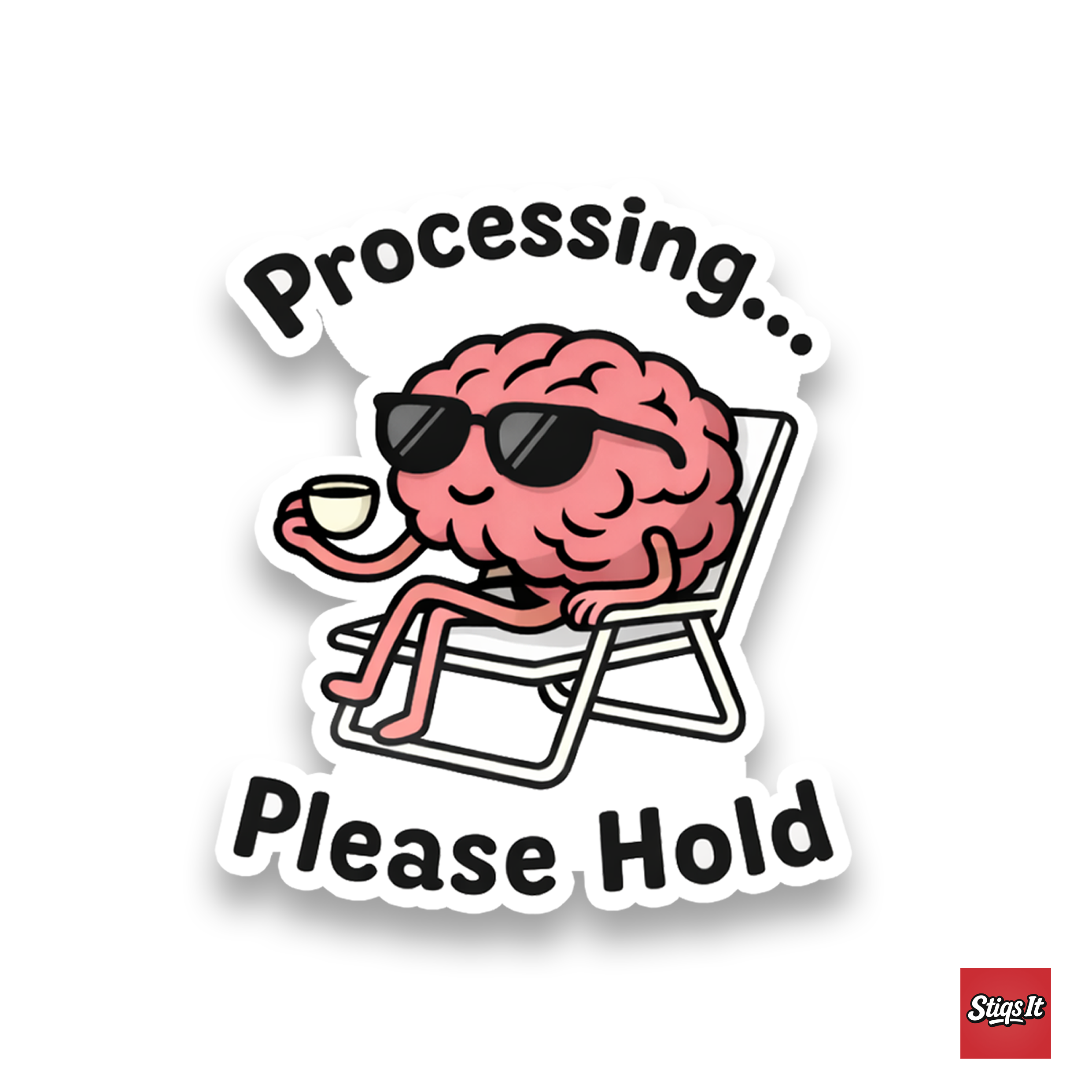 Brain Processing Sticker