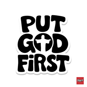 Put God First Sticker
