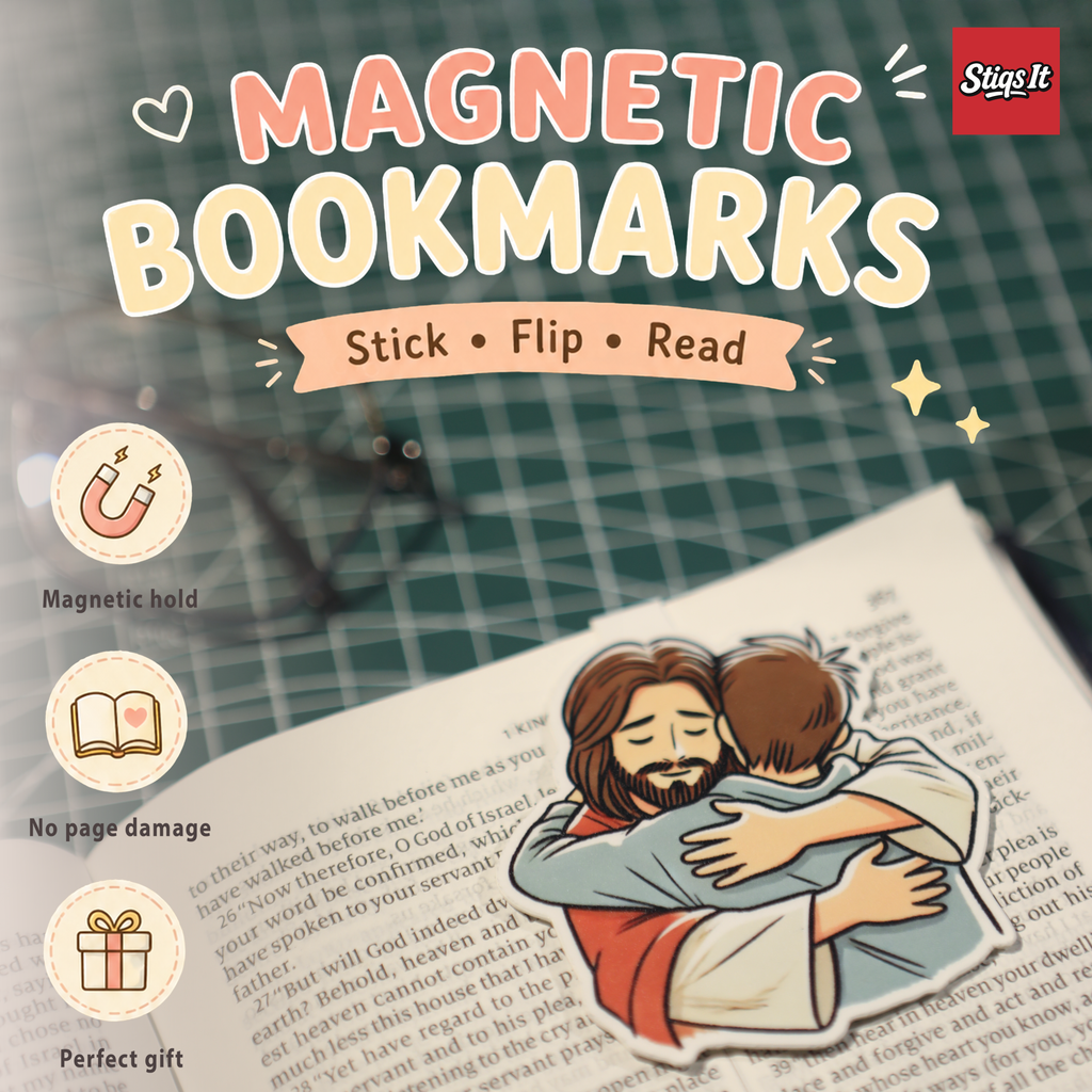 Peace in His Arms Magnetic Bookmark