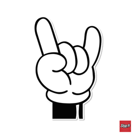Rock On Sticker