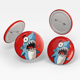 Shark design Pin badge