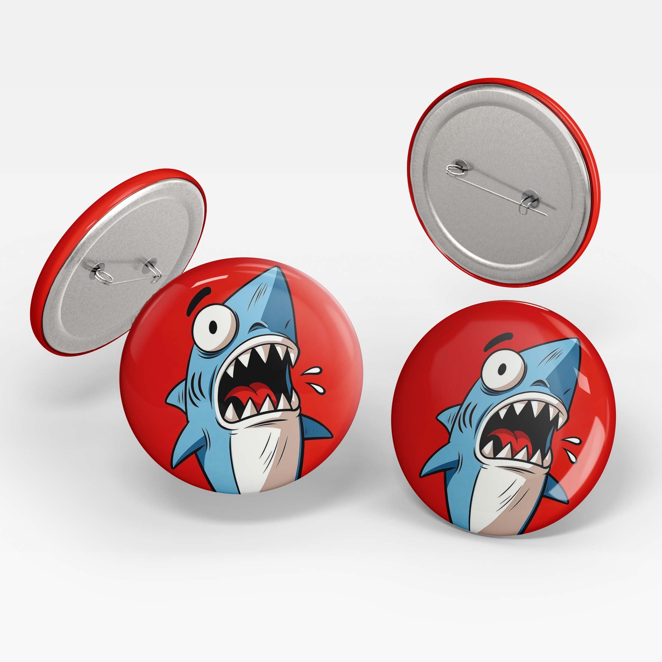 Shark design Pin badge