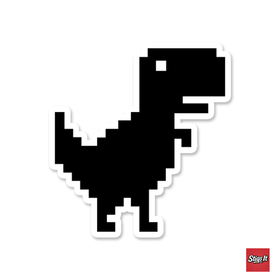 No Internet Dino Sticker