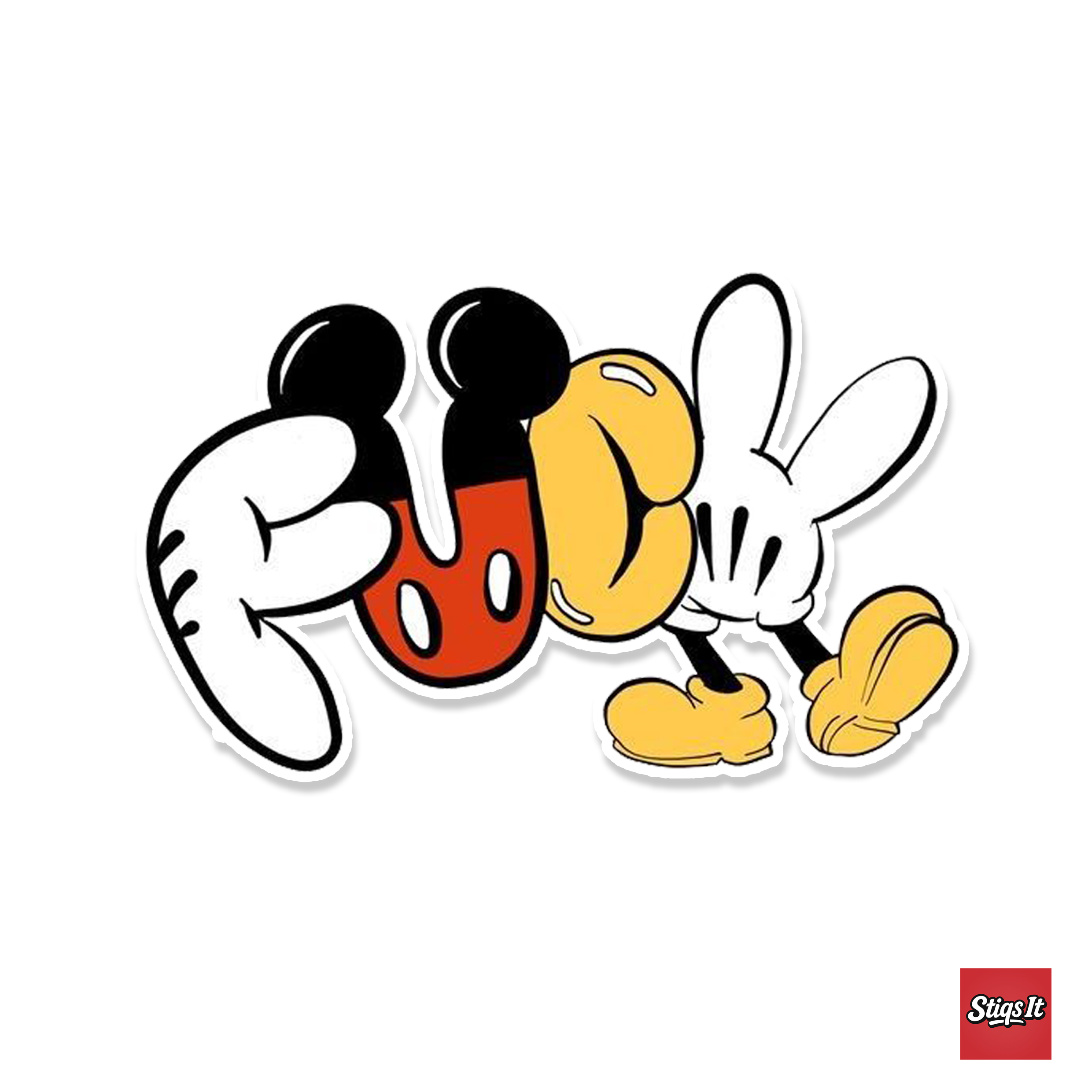 Cartoon Chaos Fuck Sticker