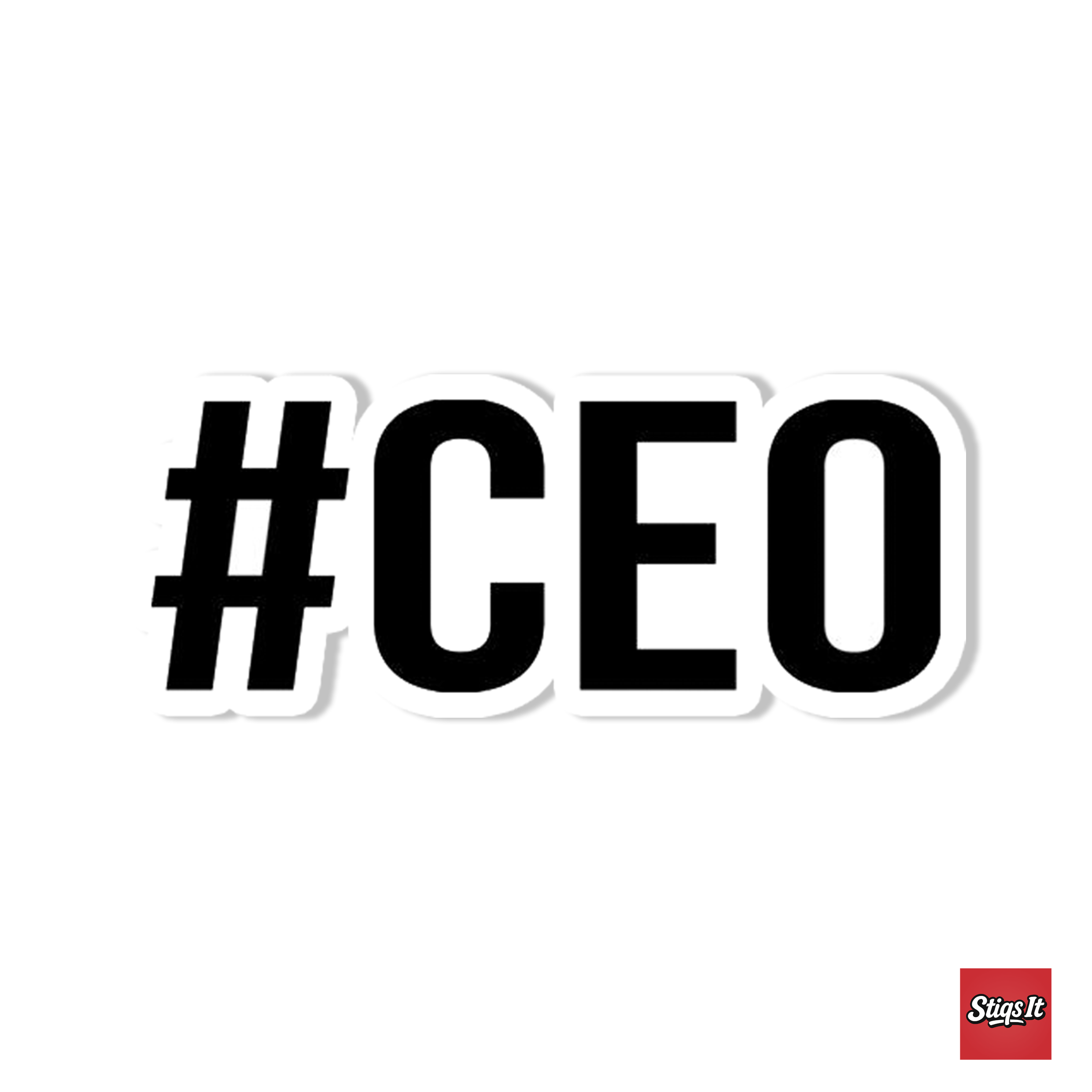 Hashtag CEO Sticker