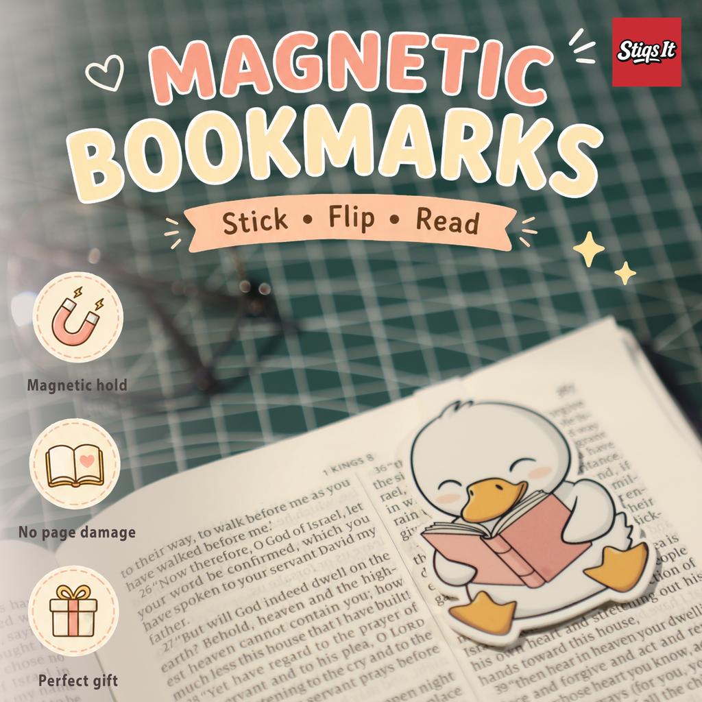 Quack Reads Magnetic Bookmark