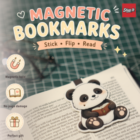Booksy Panda Magnetic Bookmark