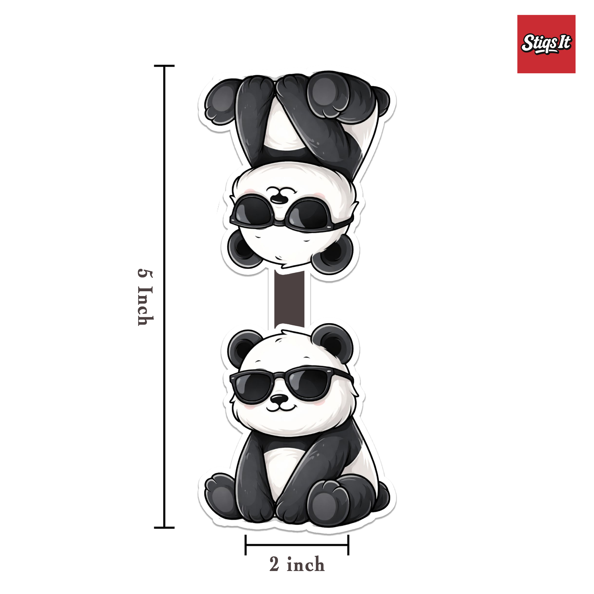 Panda Peek Magnetic Bookmark