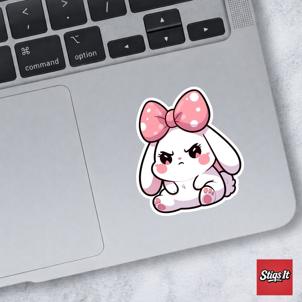 Bow Bunny Sticker