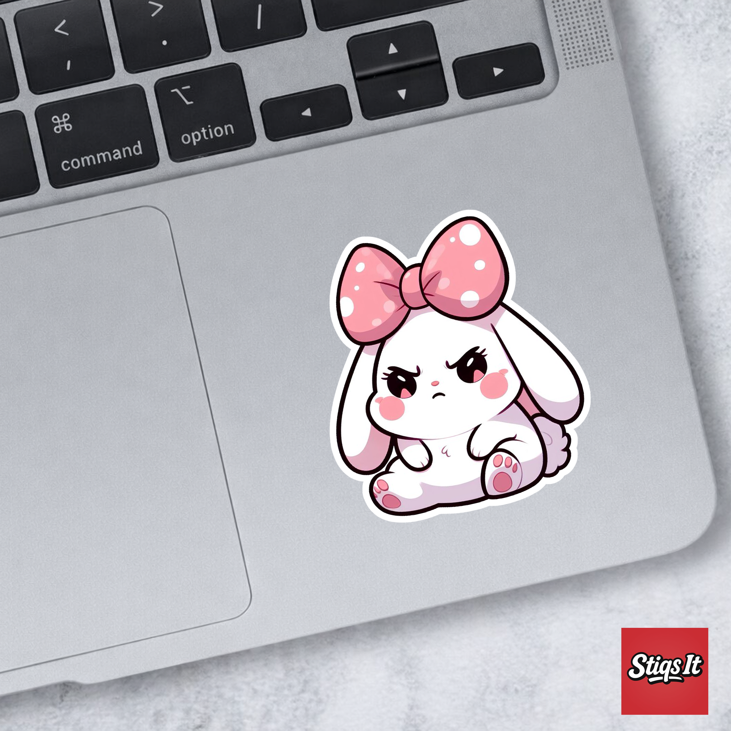 Bow Bunny Sticker