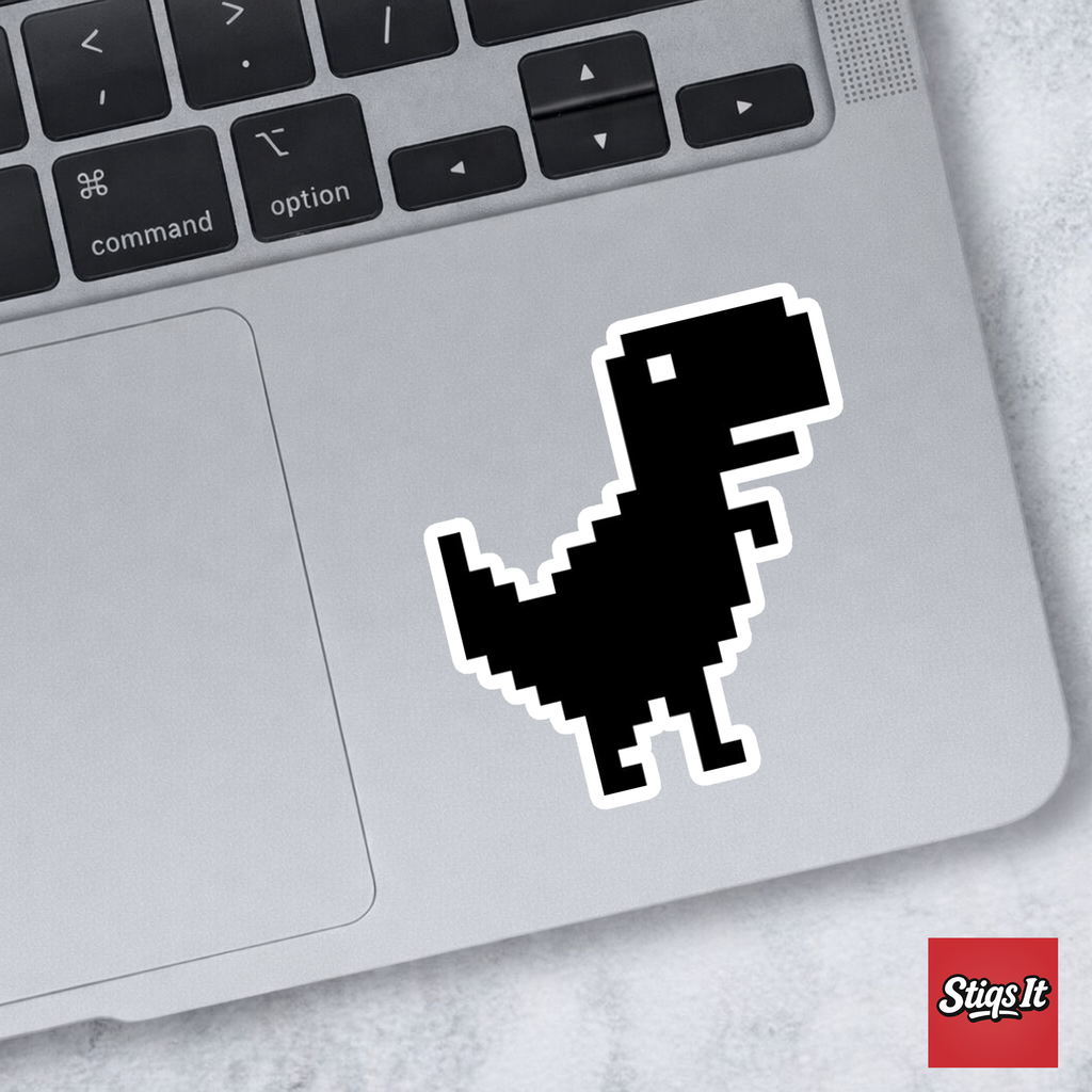 No Internet Dino Sticker