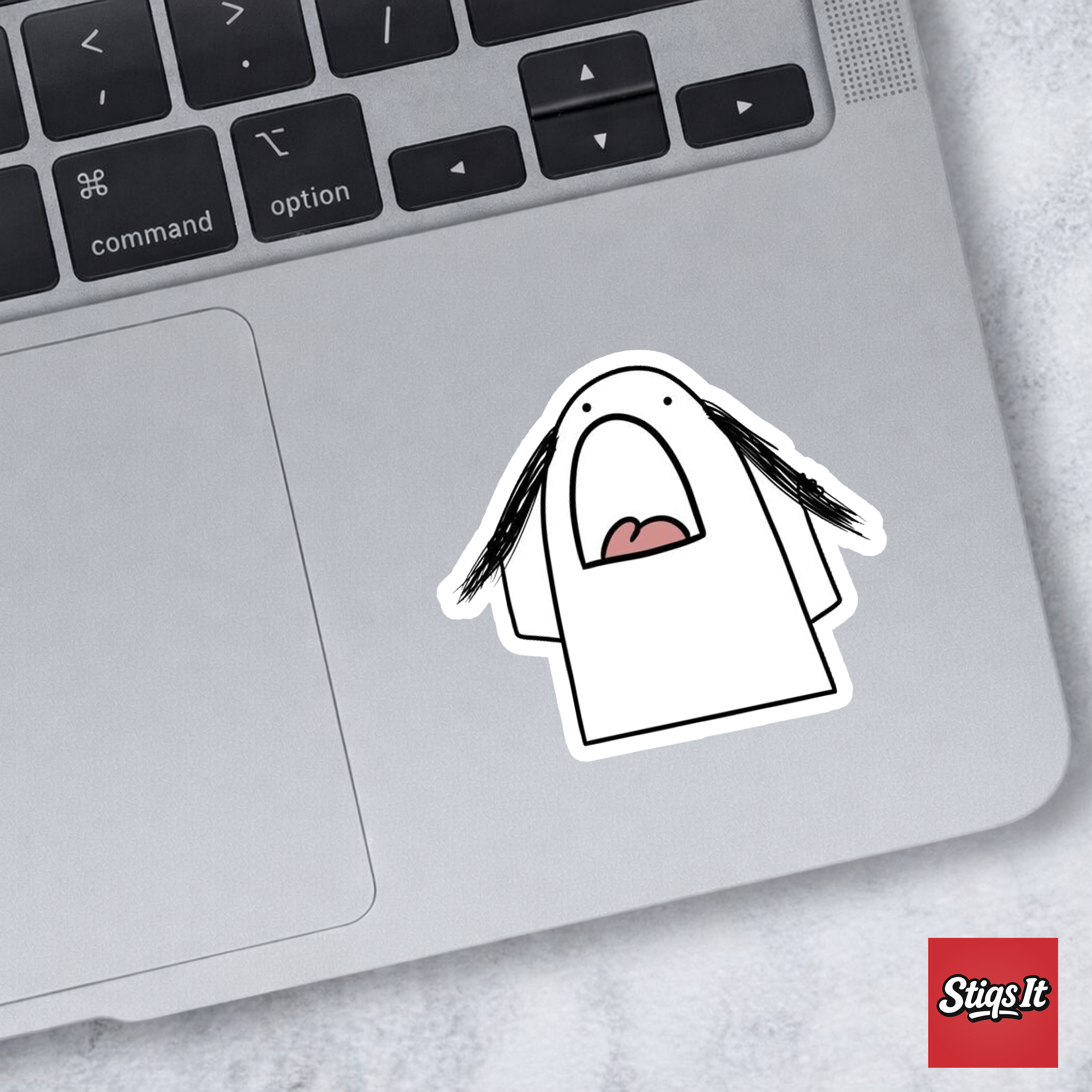 Screaming Blob Sticker