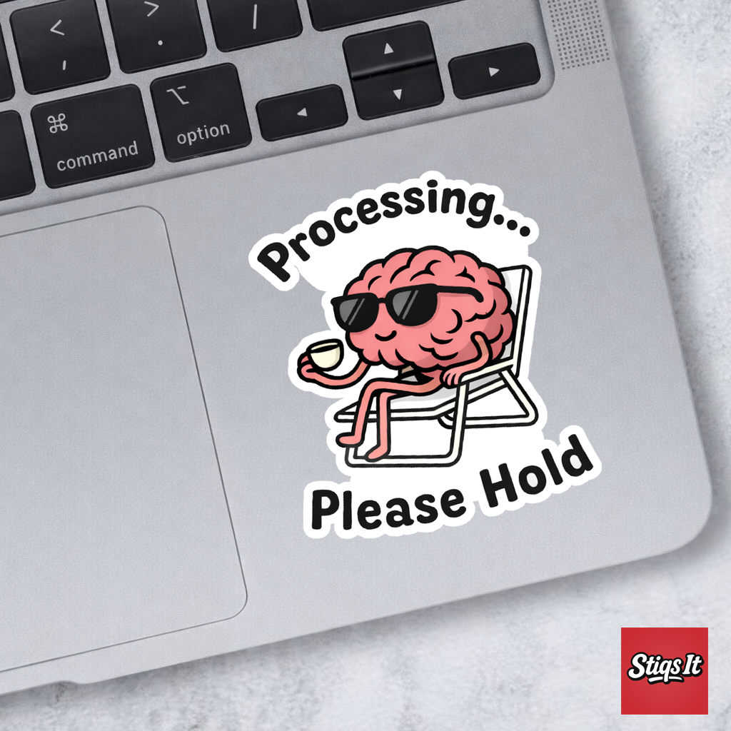 Brain Processing Sticker