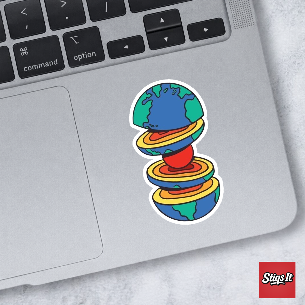 Layered Earth Sticker