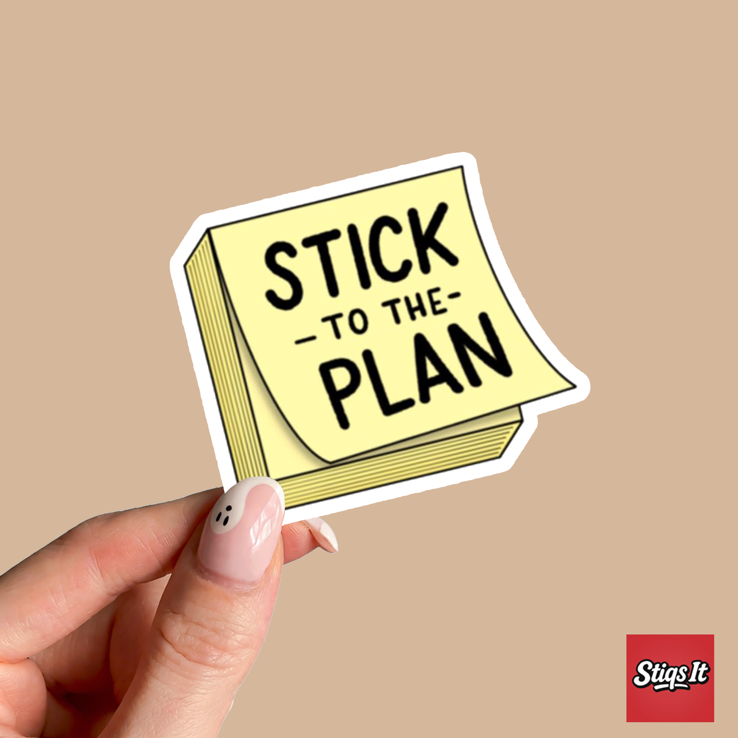 Stick to the Plan Sticker