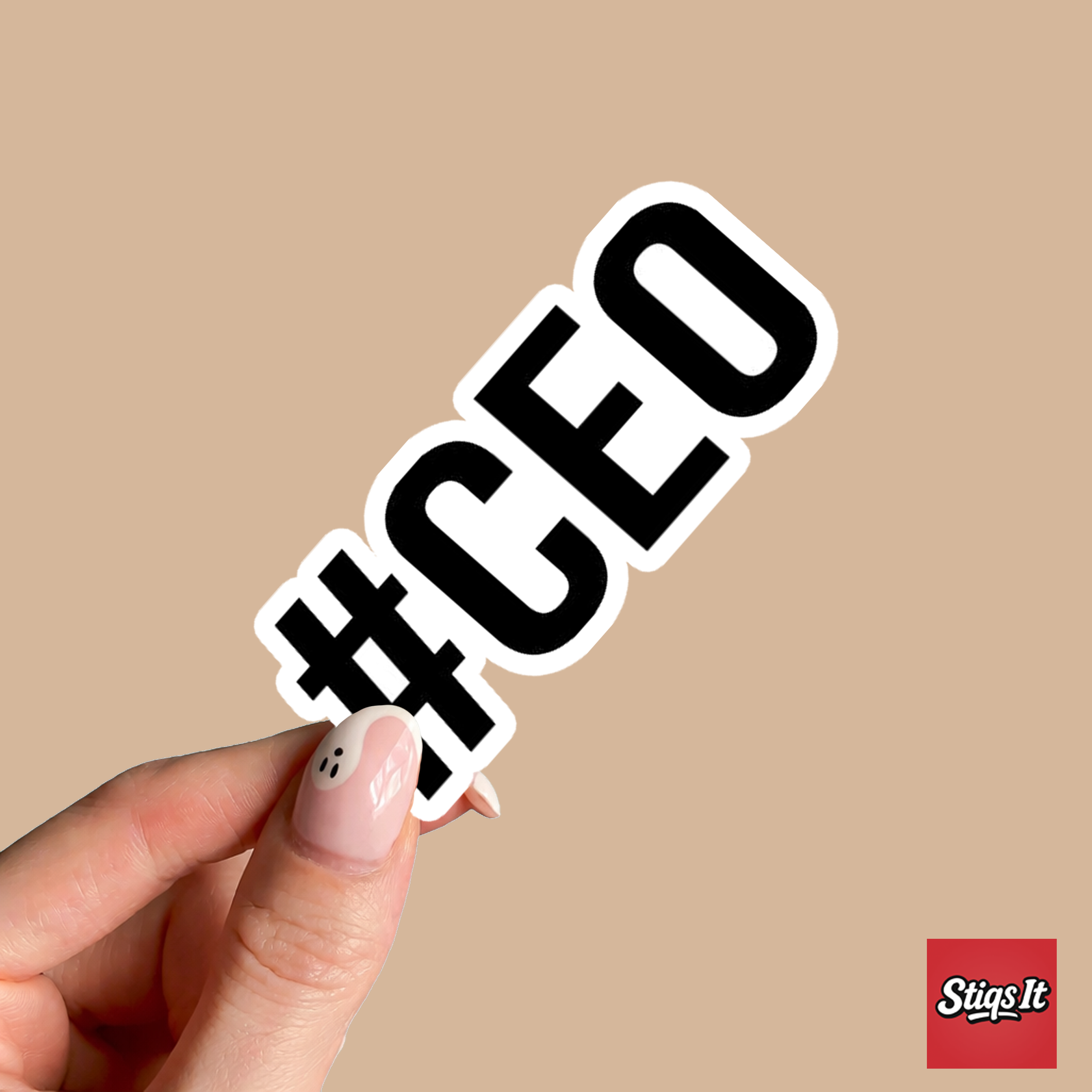 Hashtag CEO Sticker