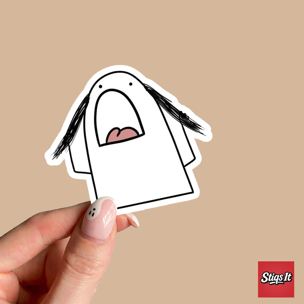 Screaming Blob Sticker