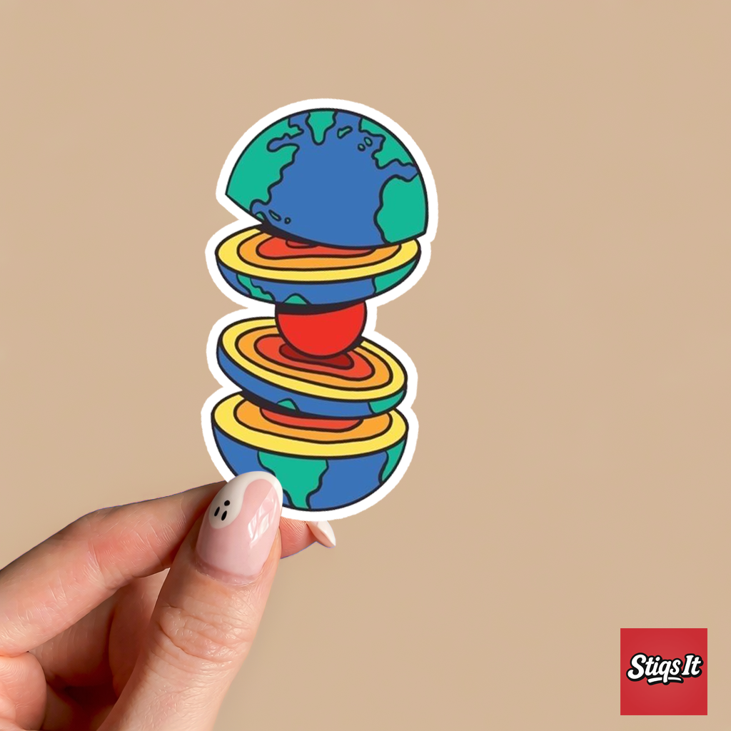 Layered Earth Sticker