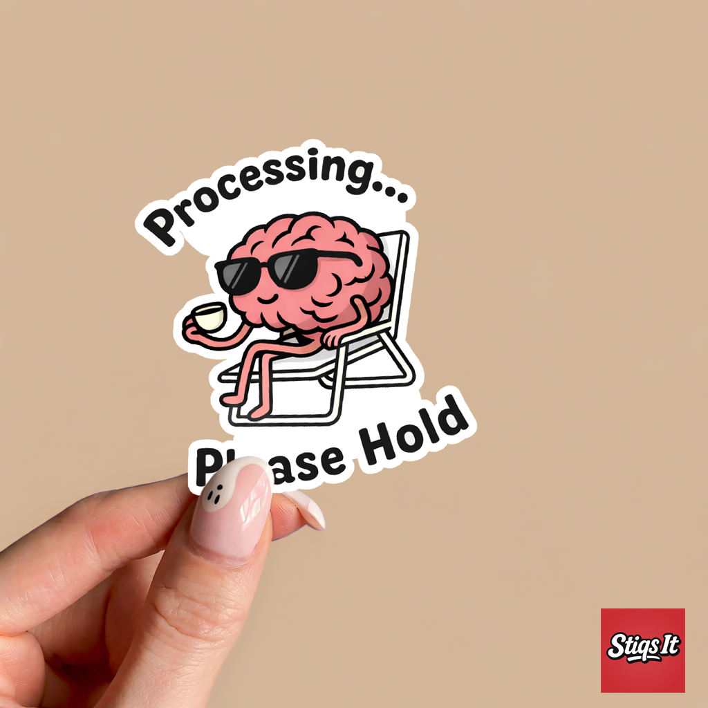 Brain Processing Sticker