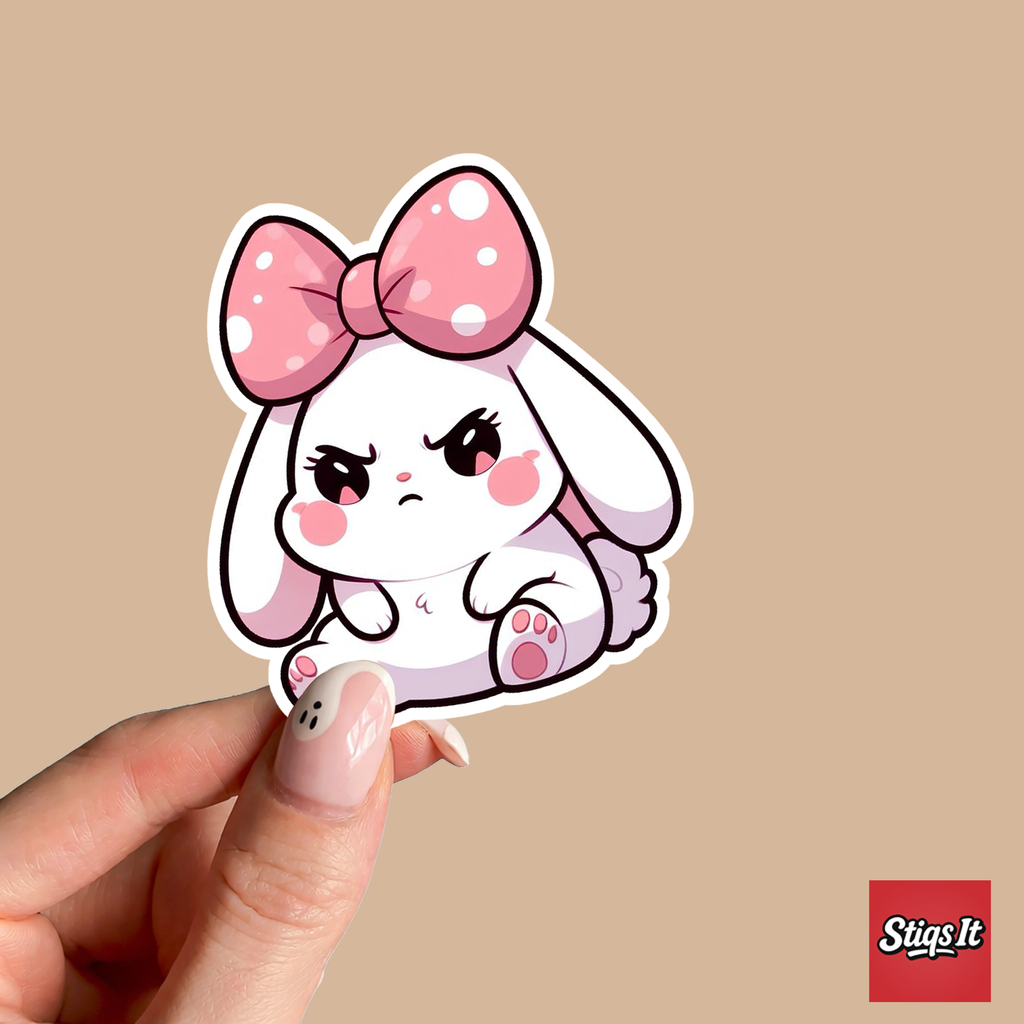 Bow Bunny Sticker