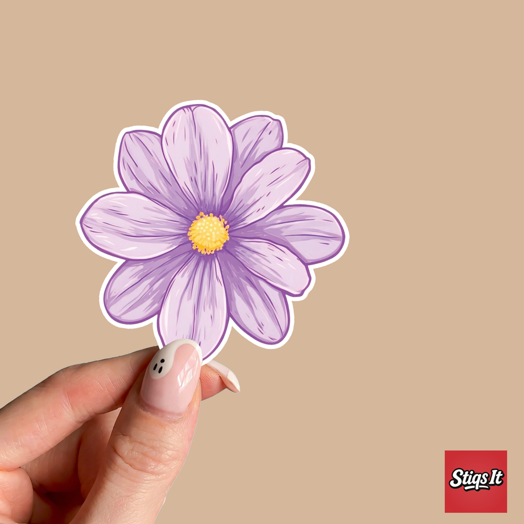 Purple Flower Sticker