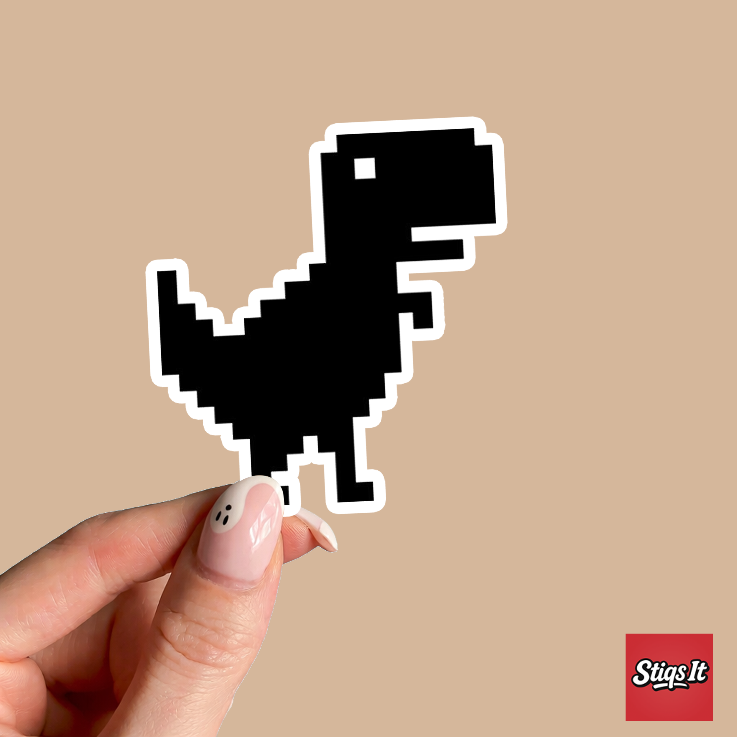 No Internet Dino Sticker