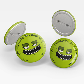 Green Monster Pin Badge