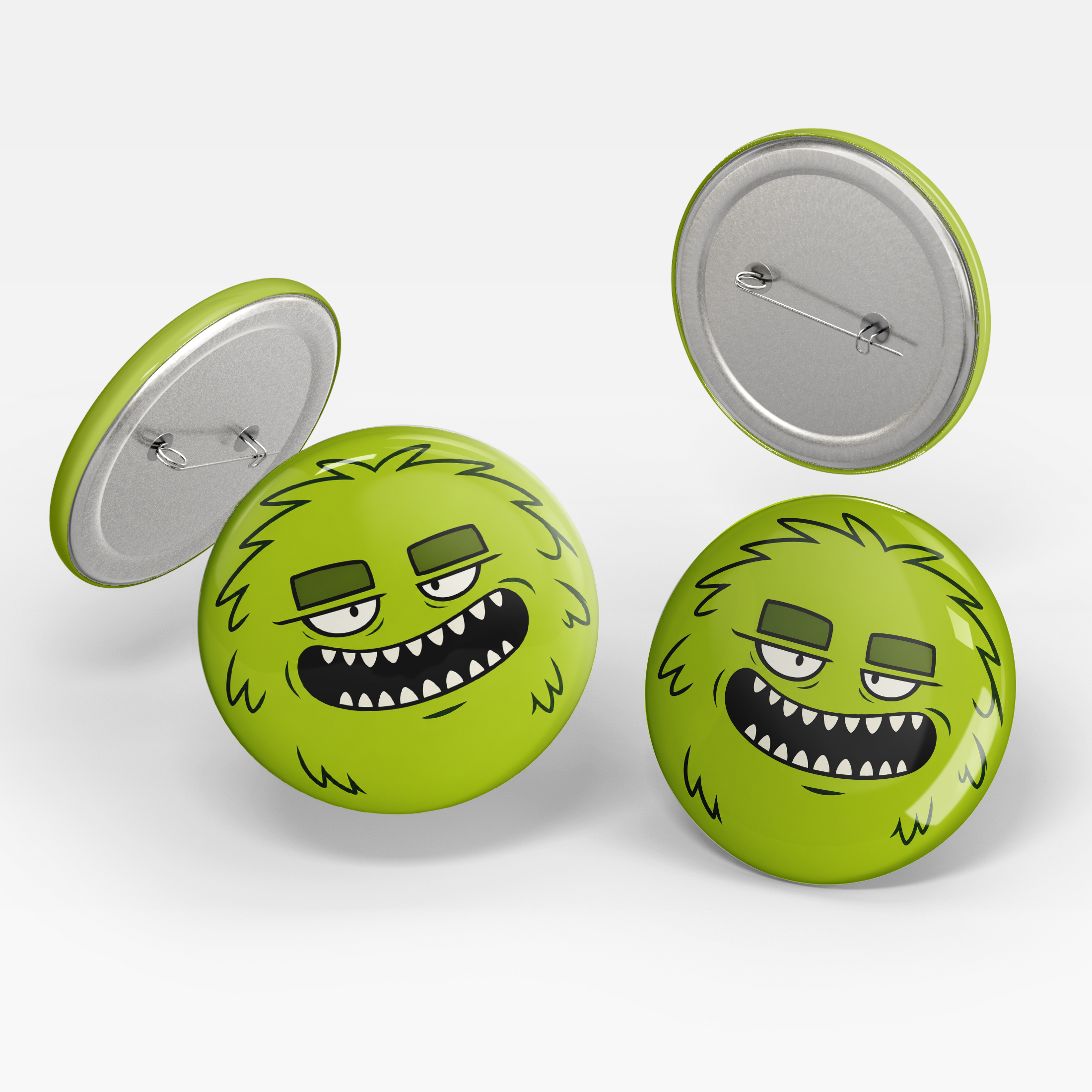 Green Monster Pin Badge